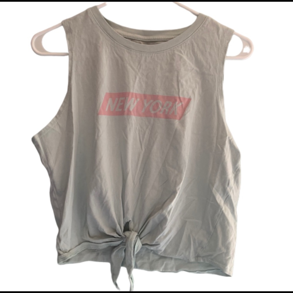 Tbar Limited Large Muscle Tank Top Blue New York